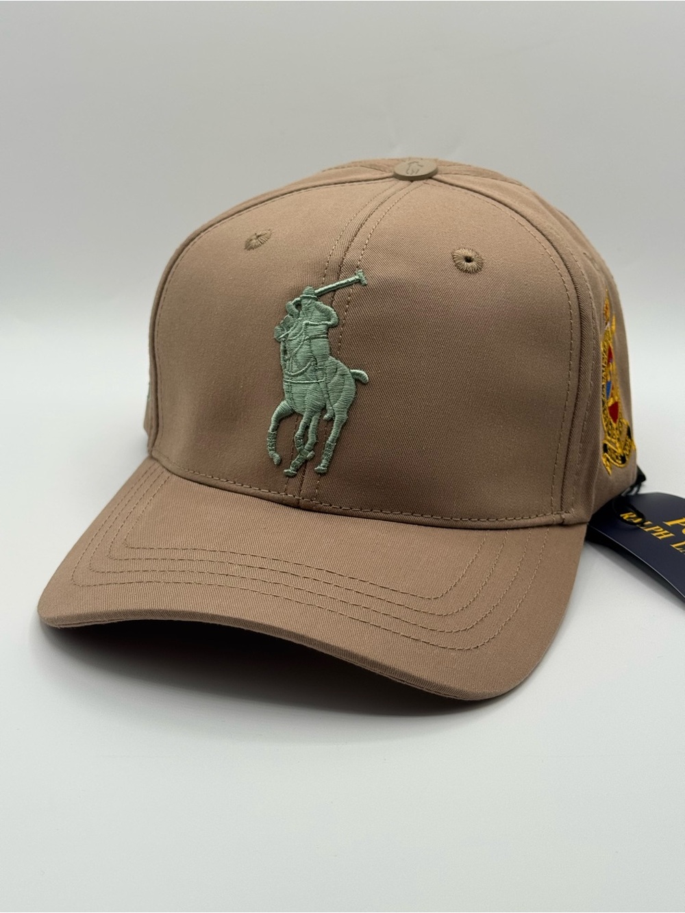 Ralph Lauren Polo 20th Anniversary Cap Taupe Tan